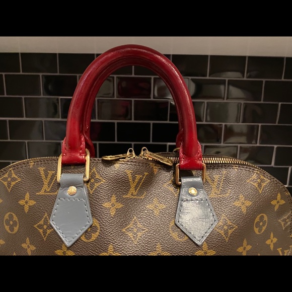 Louis Vuitton Alma custom scarlet and grey bag - Picture 9 of 12
